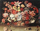 Jacques Linard Basket of Flowers painting